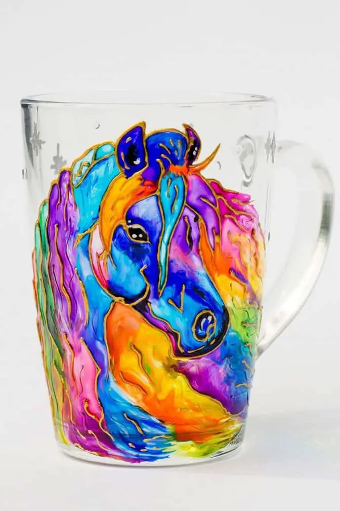 Gifts for Horse Owners - Colorful Horse Mug